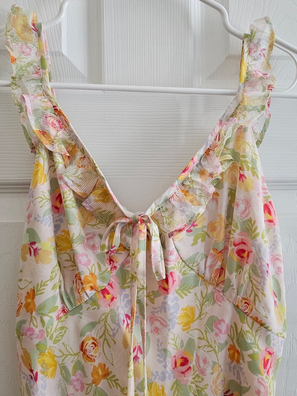 Simple Retro Lg NWT Dress Floral Pastel Babydoll